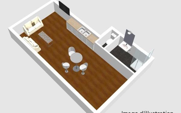 Appartement à vendre    1 pièce • 39 m2 Cachan