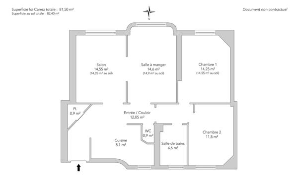 Appartement Paris 18e - LAMARCK / DAMREMONT