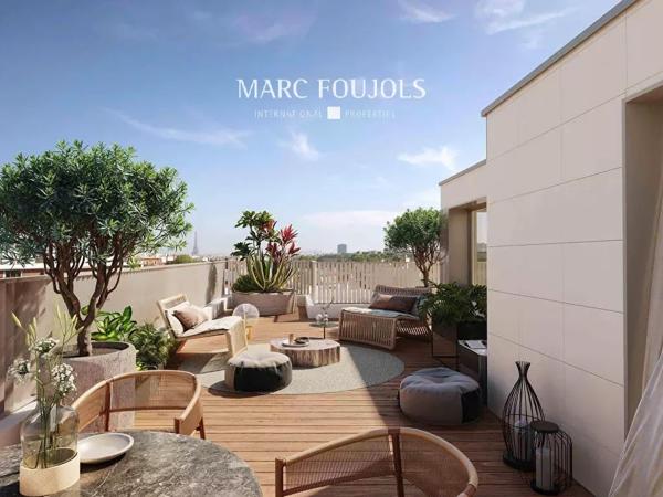 Penthouse 3 chambres 153m2 de terrasses et parkings