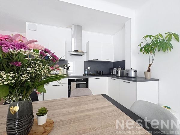 Appartement lumineux de 2 chambres - 55m² et cave - Hennebont centre.