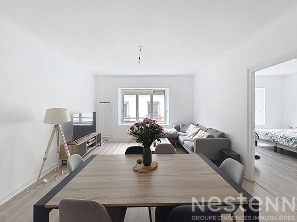 Appartement lumineux de 2 chambres - 55m² et cave - Hennebont centre.