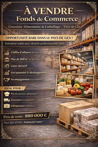 Grossiste alimentaire établi avec chiffre d’affaires récurrent et fort potentiel