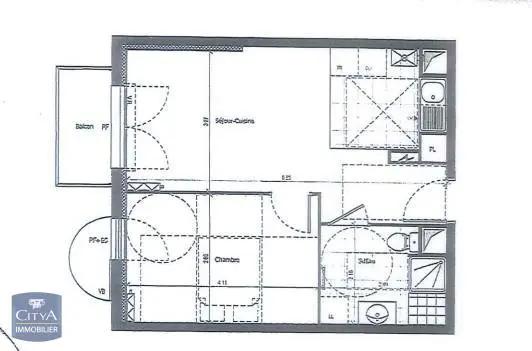Appartement à louer 2 pièces 39.6m² Saint-Jean-de-Braye (45800)