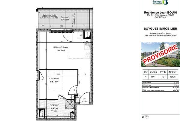 Appartement (neuf) à vendre 2 pièces 34 m² Saint-Priest
