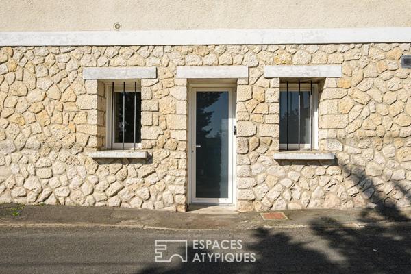 L’esprit sixties revisité : maison familiale au calme avec studio indépendant