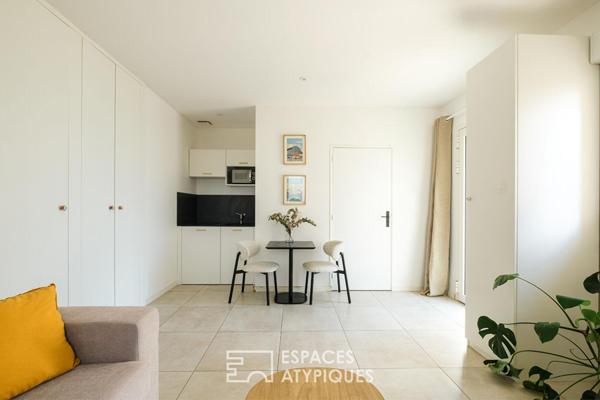 L’esprit sixties revisité : maison familiale au calme avec studio indépendant