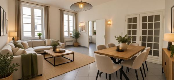 Appartement T3, résidence sécurisée avec ascenseur et cave privative