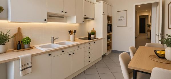 Appartement T3, résidence sécurisée avec ascenseur et cave privative