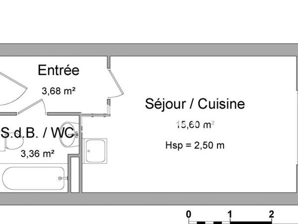 Location Studio 22.64 m² - 15 RUE JACQUINOT Nancy 54000