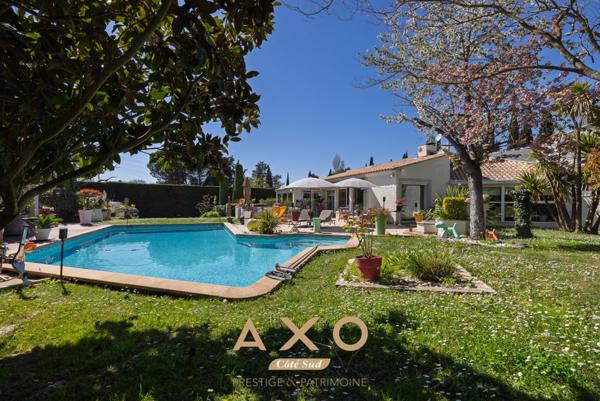 BOUC BEL AIR - MAISON - PLAIN PIED - 245M² - T5 - PISCINE CHAUFFEE - POOL HOUSE - TERRAIN 2000M² - 1 200 000