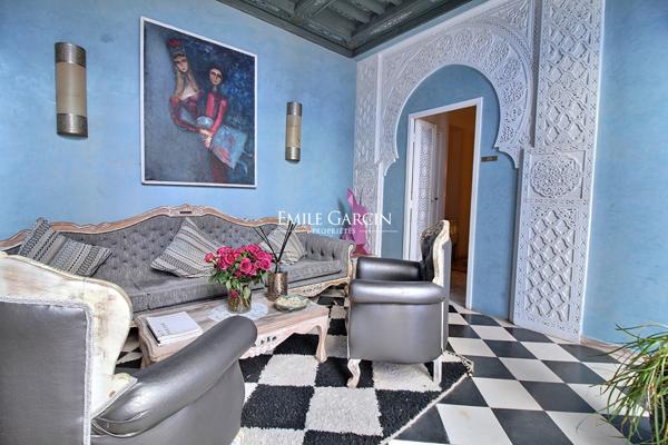 À vendre Riad d'exception idéalement situé dans le quartier de Sidi Mimoune à Marrakech