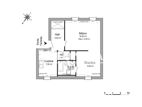 Location Appartement 2 pièces 42.13 m² - 15 RUE SAINT JULIEN Chartres 28000