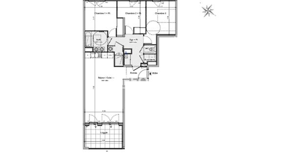 À vendre Appartement 4 pièces 84 m² - Rillieux-la-pape 69140