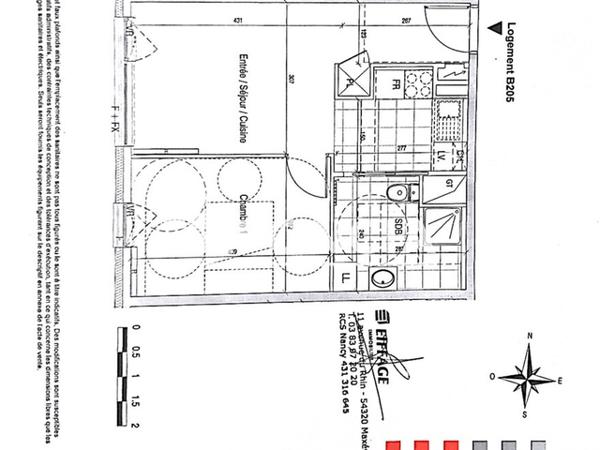 Location Appartement 2 pièces 39.2 m² - 2-4 AVENUE DU RHIN Maxeville 54320