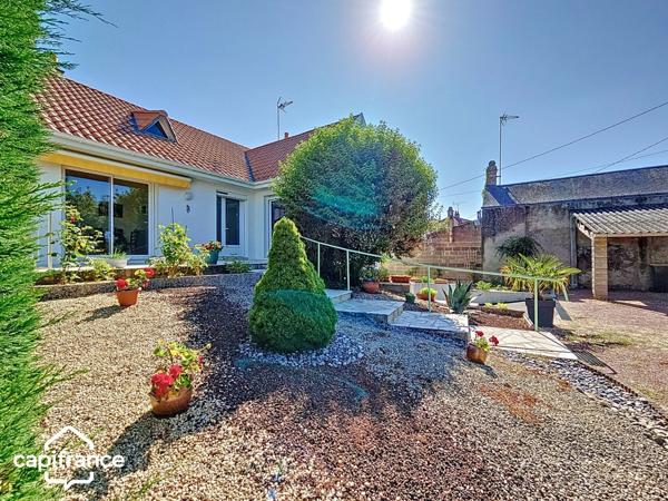 Maison 117 m² (DPE B), 3 chambres, sous-sol, terrain 802m² – THOUARS centre à pied