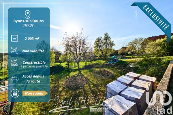 Terrain à vendre 2 003 m² Byans-sur-Doubs