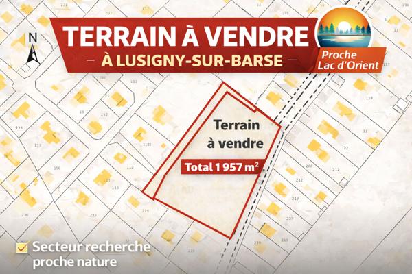 Terrain Lusigny Sur Barse 1957 m2