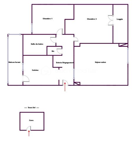 Appartement de 55 m²