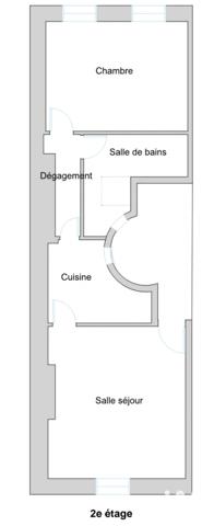 Appartement à vendre 2 pièces 52 m² Saint-Nicolas-de-Port