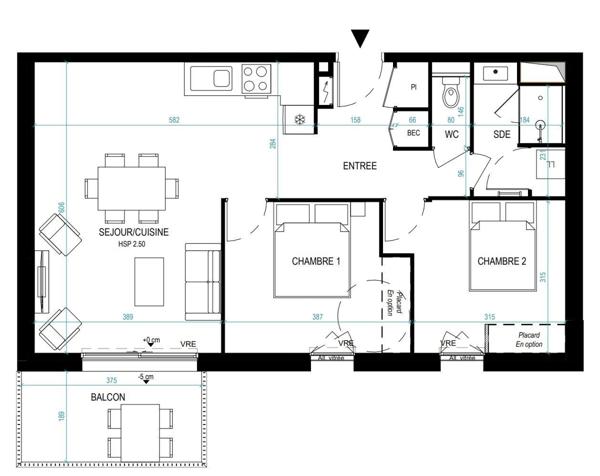 Appartement à vendre 3 pièces 64 m² La Flèche