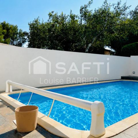 Maison de prestige, jardin, piscine, neuf, calme