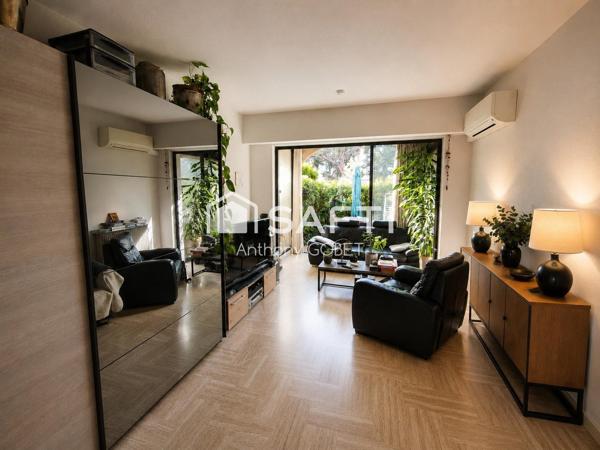 appartement RDC plage direct baie des anges
