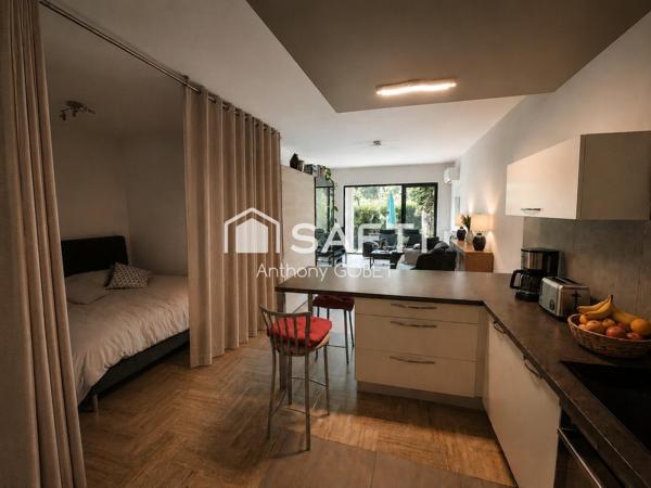 appartement RDC plage direct baie des anges
