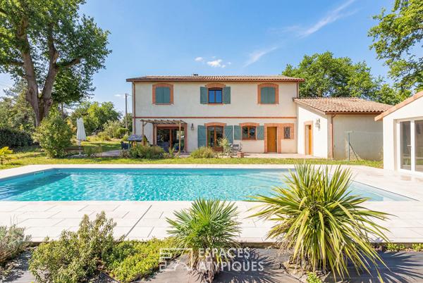 Maison de caractère avec piscine en pleine nature