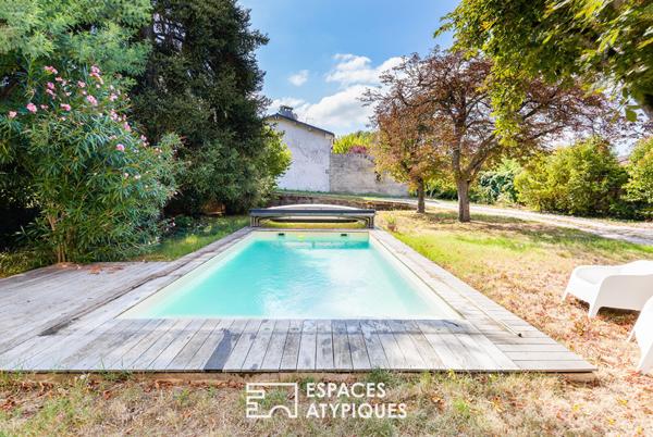 Élégante maison de ville des années 1900 avec piscine