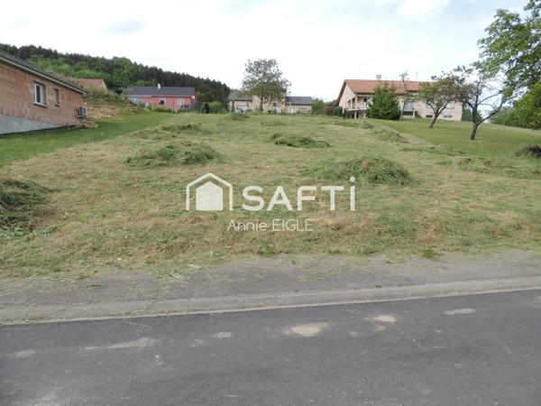 Joli terrain rectangulaire avec magnifique vue