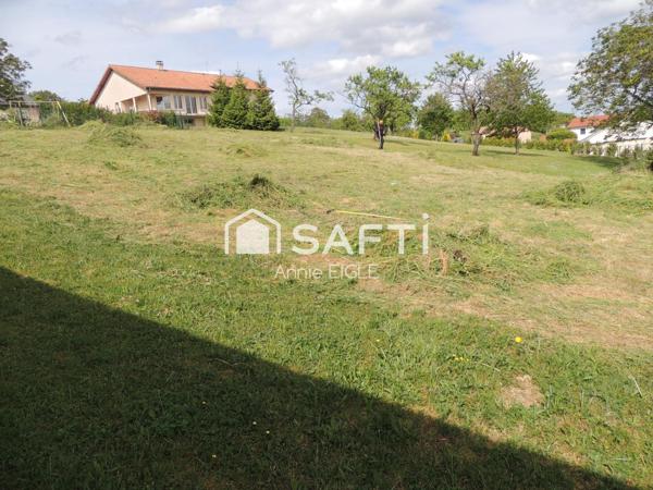 Joli terrain rectangulaire avec magnifique vue