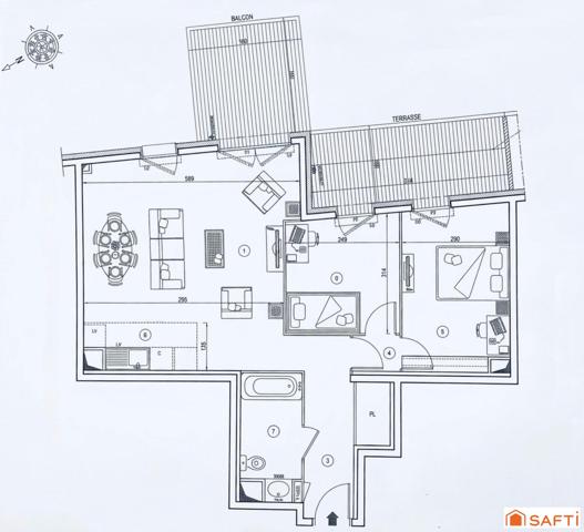 F3 avec Terrasses et Parking - Juvisy Côté Seine (Gare à 3 min)