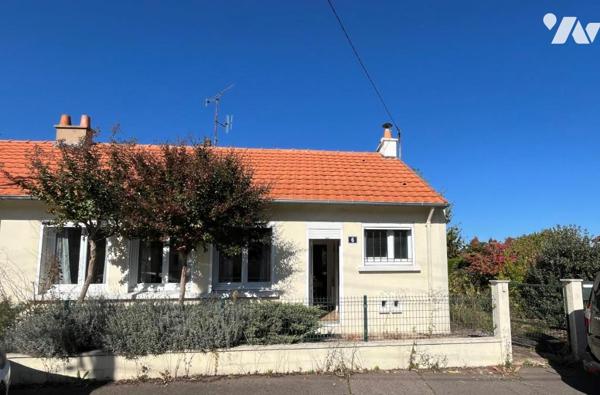 Nantes Nord Hippodrome, maison T3 de 58 m² + combles + garages, sur parcelle de 416 m²