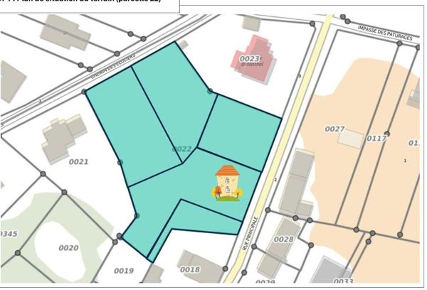 Beau terrain plat à bâtir de 11 ares à Dimbsthal