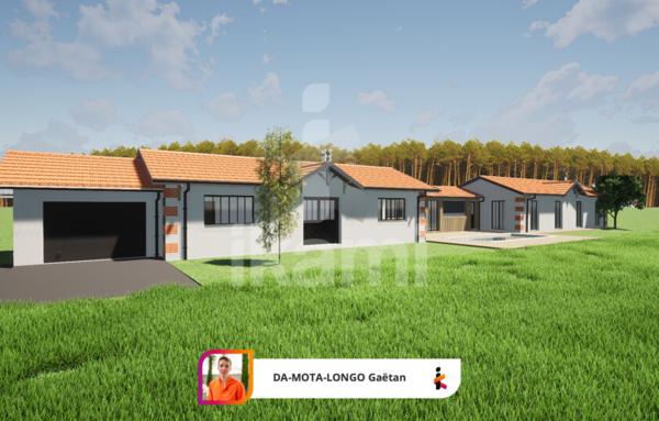 Villa neuve haut de gamme   Plain-pied avec piscine, centre-ville