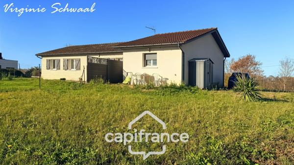 Habas (40) Maison de plain-pied à vendre, 5 pièces + 2 pièces indépendant, au calme sur un terrain de 1700 m2