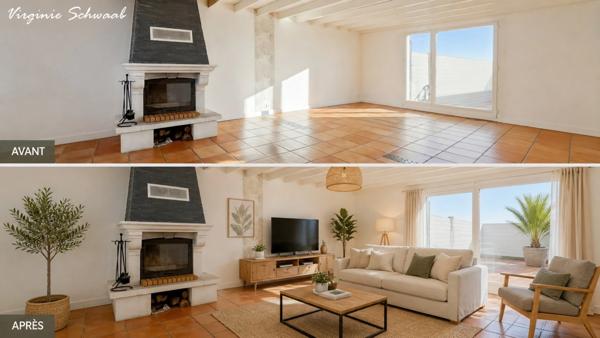 Habas (40) Maison de plain-pied à vendre, 5 pièces + 2 pièces indépendant, au calme sur un terrain de 1700 m2