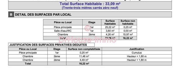 Immeuble à vendre 4 pièces de 95 m²