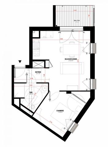 Appartement à vendre 2 pièces 41 m² Saint-Nazaire