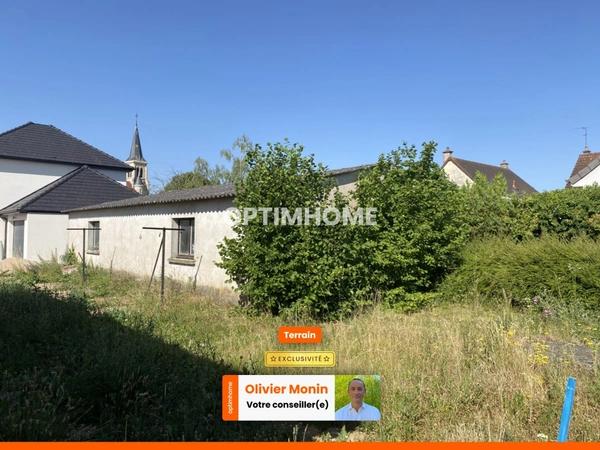 Terrain à bâtir de 400,00 m² avec garage de 60 m2 existant, libre constructeur