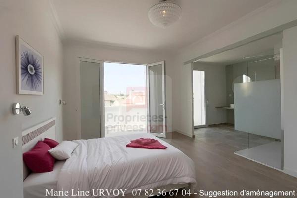 Graveson 13690 - Maison rénovée 151 m² - 4 chambres - bureau - terrasse - cours et parking