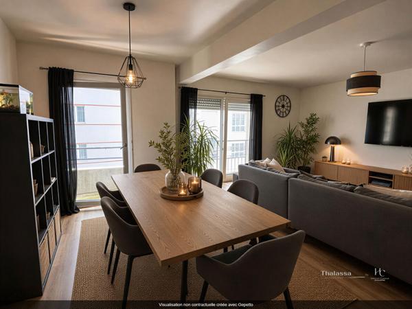 Duplex T3 bis de 88m² centre ville Erdre avec stationnement, Nantes 44000