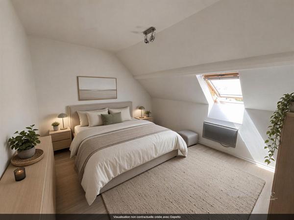 Duplex T3 bis de 88m² centre ville Erdre avec stationnement, Nantes 44000