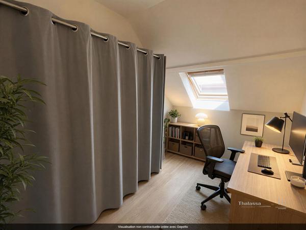 Duplex T3 bis de 88m² centre ville Erdre avec stationnement, Nantes 44000