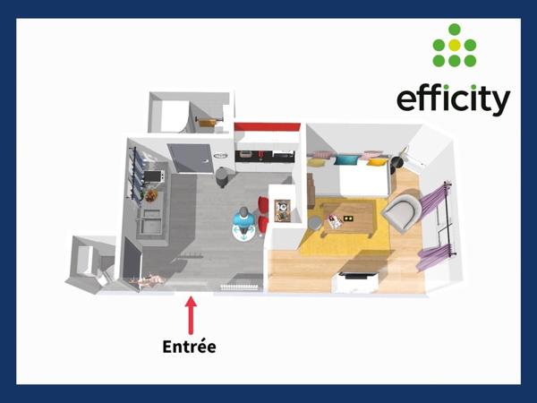 Appartement 2 pièces - 22 m²