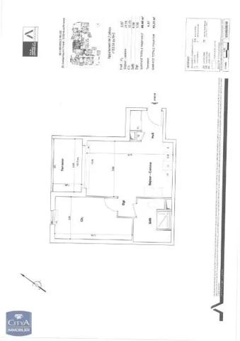 Appartement à louer 2 pièces 46.44m² Aix-en-Provence (13290)