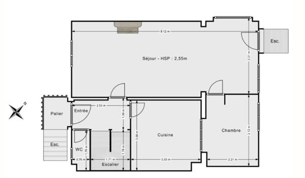 Maison individuelle 4 pièces avec jardin