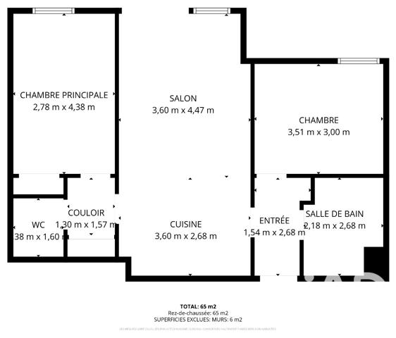 Appartement à vendre 3 pièces 63 m² Eysines