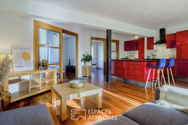 Appartement traversant à deux pas du Lac