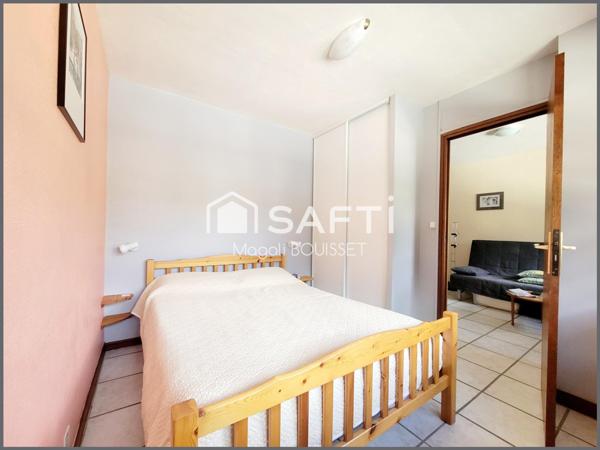 Appartement T1bis de 40m² et vue sur le Venasque, dont 6 couchages, cave, local à vélo .